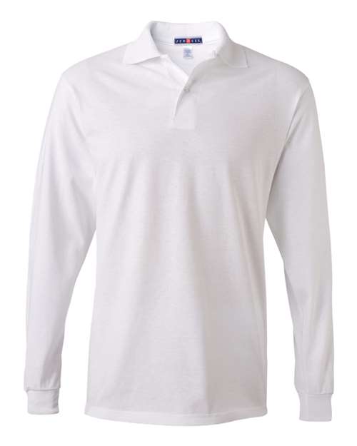 JERZEES Men's SpotShield 50/50 Long Sleeve Polo JERZEES
