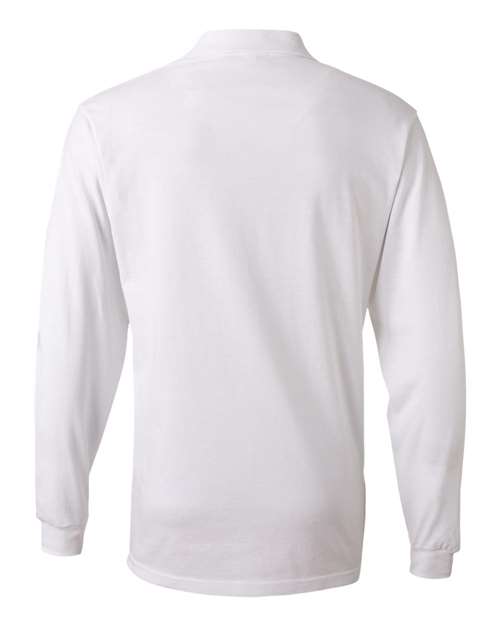 JERZEES Men's SpotShield 50/50 Long Sleeve Polo JERZEES