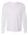 Hanes Men's Garment Dyed Long Sleeve T-Shirt With a Pocket Mens Apparel Shirts & Tops