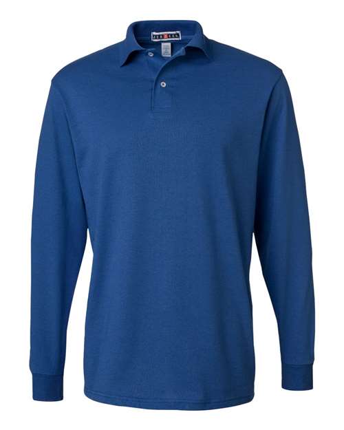 JERZEES Men's SpotShield 50/50 Long Sleeve Polo JERZEES