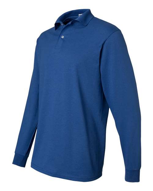 JERZEES Men's SpotShield 50/50 Long Sleeve Polo JERZEES
