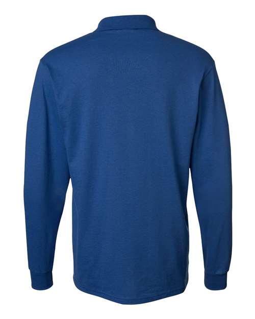 JERZEES Men's SpotShield 50/50 Long Sleeve Polo JERZEES