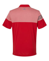 Adidas Men's Heathered 3-Stripes Colorblock Polo-2