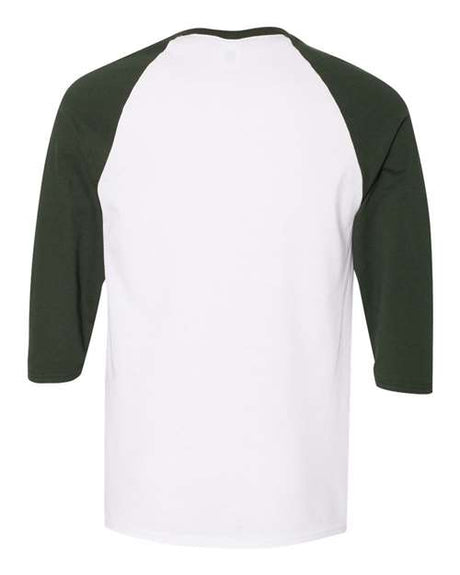 Gildan Men's Heavy Cotton 3/4-Sleeve Raglan T-Shirt. 5700 Gildan