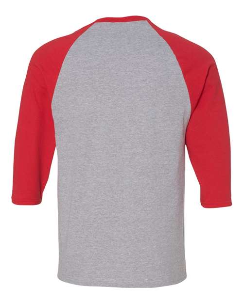 Gildan Men's Heavy Cotton 3/4-Sleeve Raglan T-Shirt. 5700 Gildan