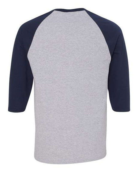 Gildan Men's Heavy Cotton 3/4-Sleeve Raglan T-Shirt. 5700 Gildan