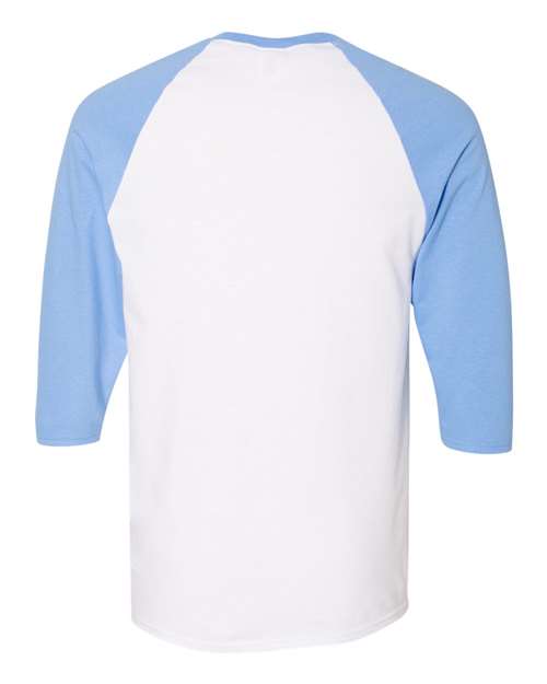 Gildan Men's Heavy Cotton 3/4-Sleeve Raglan T-Shirt. 5700 Gildan