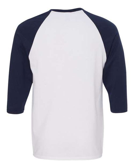 Gildan Men's Heavy Cotton 3/4-Sleeve Raglan T-Shirt. 5700 Gildan