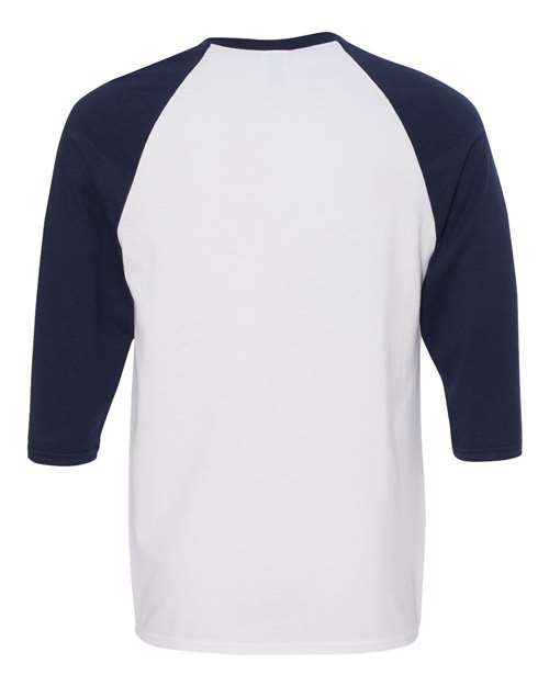 Gildan Men's Heavy Cotton 3/4-Sleeve Raglan T-Shirt. 5700 Gildan