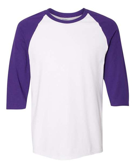 Gildan Men's Heavy Cotton 3/4-Sleeve Raglan T-Shirt. 5700 Gildan