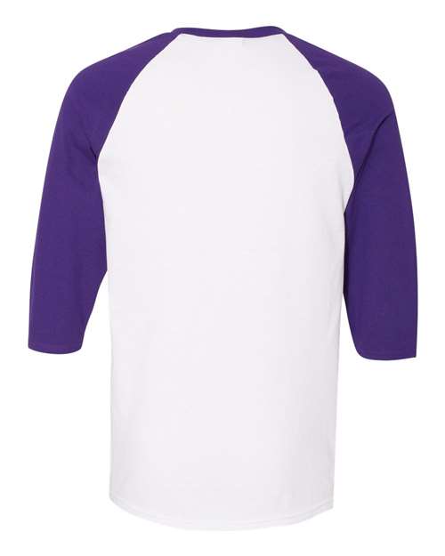 Gildan Men's Heavy Cotton 3/4-Sleeve Raglan T-Shirt. 5700 Gildan