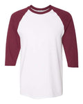 Gildan Men's Heavy Cotton 3/4-Sleeve Raglan T-Shirt. 5700 Gildan