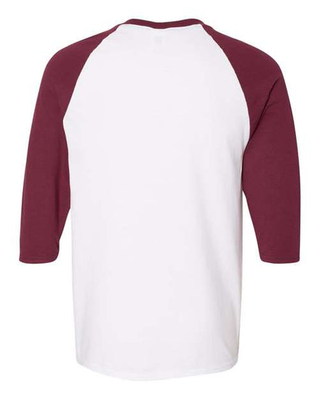 Gildan Men's Heavy Cotton 3/4-Sleeve Raglan T-Shirt. 5700 Gildan