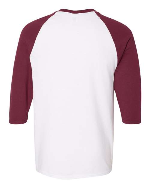Gildan Men's Heavy Cotton 3/4-Sleeve Raglan T-Shirt. 5700 Gildan