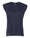 BELLA + CANVAS Women's Flowy Rolled Cuffs Muscle Tee