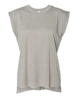 BELLA + CANVAS Women's Flowy Rolled Cuffs Muscle Tee