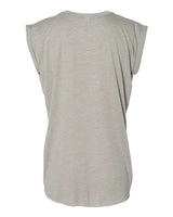 BELLA + CANVAS Women's Flowy Rolled Cuffs Muscle Tee