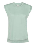 BELLA + CANVAS Women's Flowy Rolled Cuffs Muscle Tee
