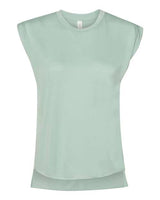 BELLA + CANVAS Women's Flowy Rolled Cuffs Muscle Tee
