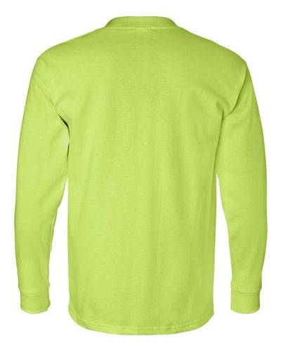 Bayside Men's USA-Made Long Sleeve T-Shirt with a Pocket