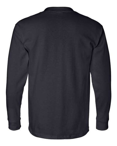 Bayside Men's USA-Made Long Sleeve T-Shirt with a Pocket