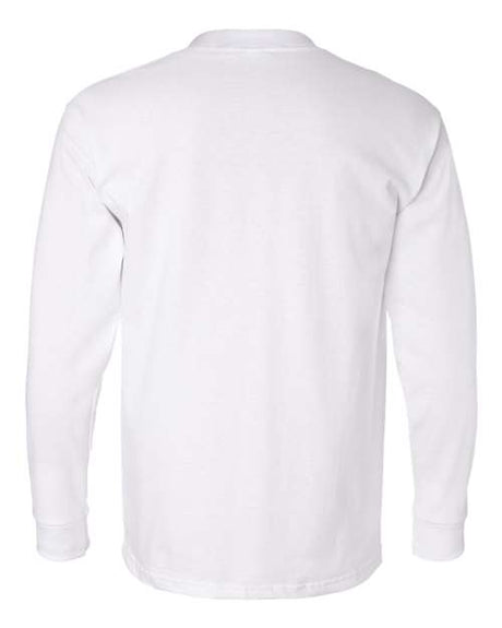 Bayside Men's USA-Made Long Sleeve T-Shirt with a Pocket Bayside
