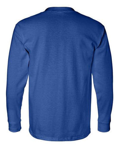 Bayside Men's USA-Made Long Sleeve T-Shirt with a Pocket