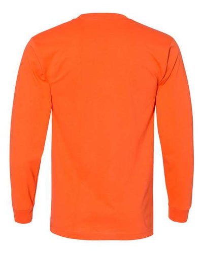 Bayside Men's USA-Made Long Sleeve T-Shirt with a Pocket