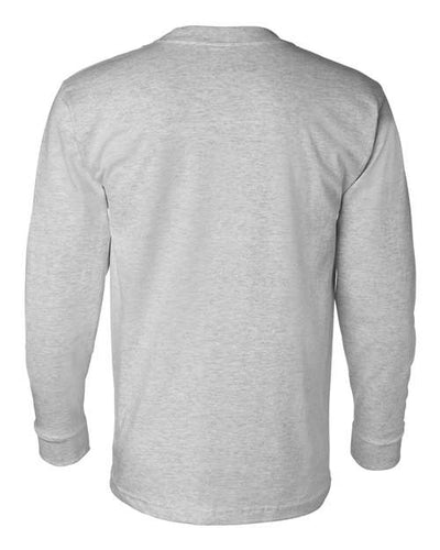 Bayside Men's USA-Made Long Sleeve T-Shirt with a Pocket