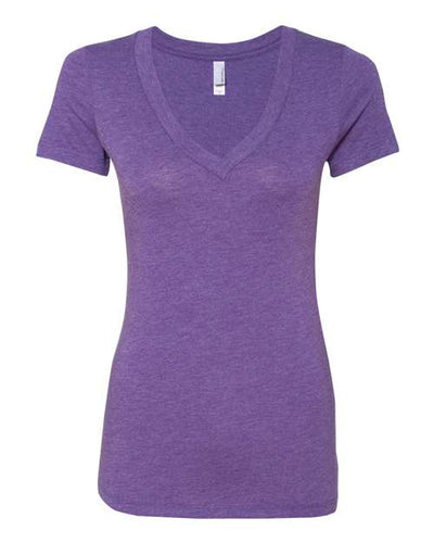 Next Level Women's Triblend Deep V-Neck