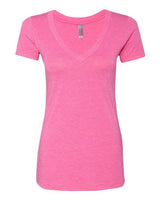 Next Level Women's Triblend Deep V-Neck T-Shirt Next Level