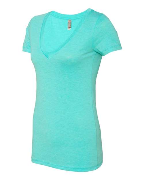 Next Level Women's Triblend Deep V-Neck T-Shirt Next Level