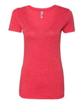 Next Level Women's Triblend Deep V-Neck T-Shirt Next Level