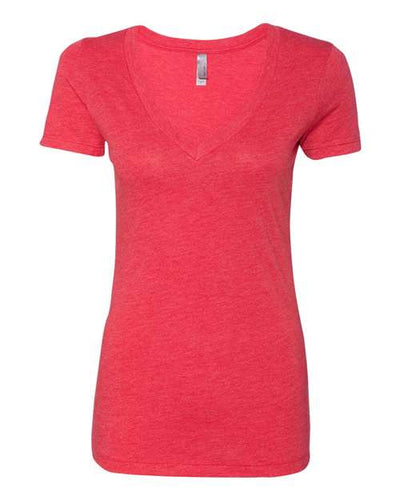 Next Level Women's Triblend Deep V-Neck