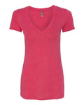 Next Level Women's Triblend Deep V-Neck T-Shirt Next Level