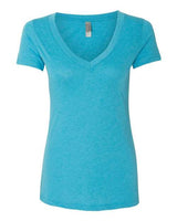 Next Level Women's Triblend Deep V-Neck T-Shirt Next Level