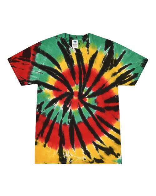 Colortone Men's Multi-Color Tie-Dyed T-Shirt Colortone