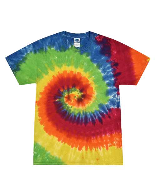 Colortone Men's Multi-Color Tie-Dyed T-Shirt Colortone