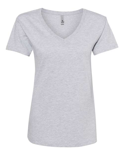 Next Level Women’s Cotton V-Neck T-Shirt-1