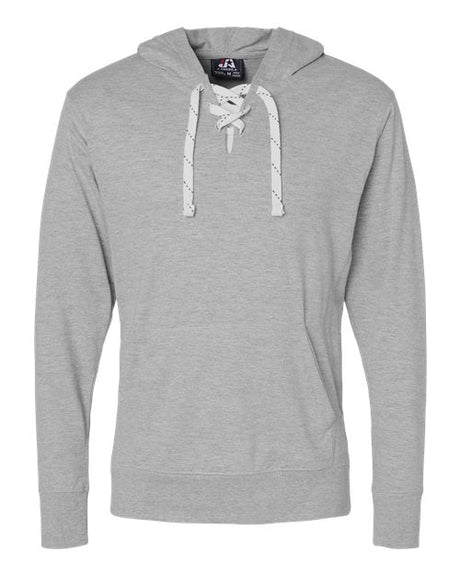 J. America Men's Jersey Sport Lace Hooded Pullover J. America