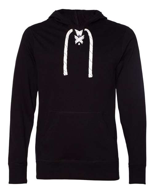 J. America Men's Jersey Sport Lace Hooded Pullover J. America