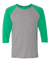 JERZEES Men's Triblend Three-Quarter Raglan Baseball T-Shirt JERZEES