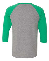 JERZEES Men's Triblend Three-Quarter Raglan Baseball T-Shirt JERZEES
