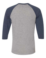JERZEES Men's Triblend Three-Quarter Raglan Baseball T-Shirt JERZEES