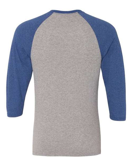 JERZEES Men's Triblend Three-Quarter Raglan Baseball T-Shirt JERZEES