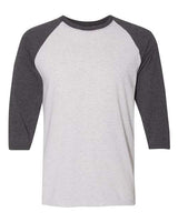 JERZEES Men's Triblend Three-Quarter Raglan Baseball T-Shirt JERZEES