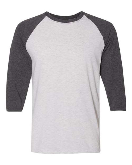 JERZEES Men's Triblend Three-Quarter Raglan Baseball T-Shirt JERZEES