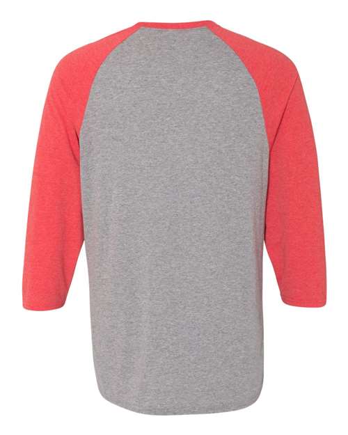 JERZEES Men's Triblend Three-Quarter Raglan Baseball T-Shirt JERZEES