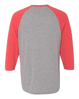 JERZEES Men's Triblend Three-Quarter Raglan Baseball T-Shirt JERZEES