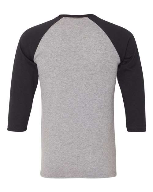 JERZEES Men's Triblend Three-Quarter Raglan Baseball T-Shirt JERZEES